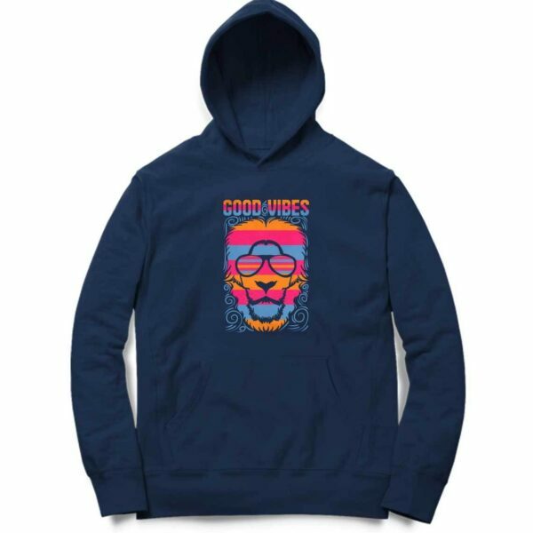 Good Vibes Hooded Sweatshirt with Kangaroo Pockets - Its Clover