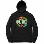 Love Hooded Sweatshirt with Kangaroo Pockets - Its Clover