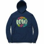 Love Hooded Sweatshirt with Kangaroo Pockets - Its Clover