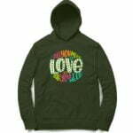 Love Hooded Sweatshirt with Kangaroo Pockets - Its Clover