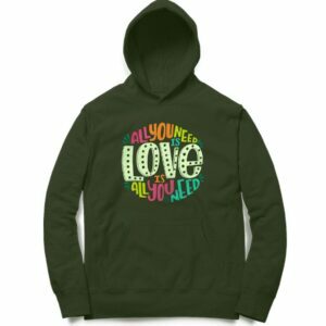 Love Hooded Sweatshirt with Kangaroo Pockets - Its Clover