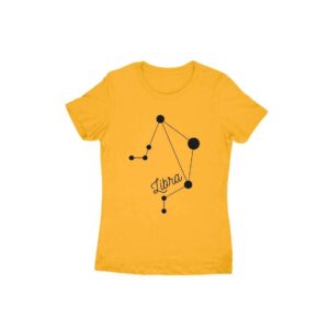 Libra Zodiac Women's Round Neck T-shirt - Its Clover