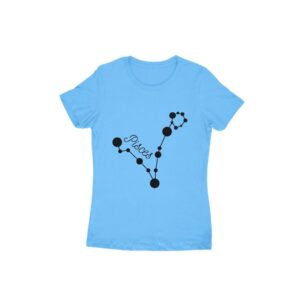 Pisces Zodiac Women's Round Neck T-shirt - Its Clover