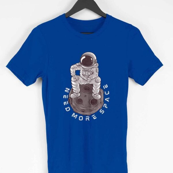Need More Space Men's Round Neck Half Sleeve T-shirt - Its Clover
