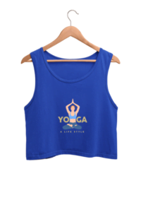Yoga Life Women's Crop Tank Top its clover