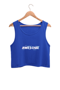Awesome Women's Crop Tank Top its clover