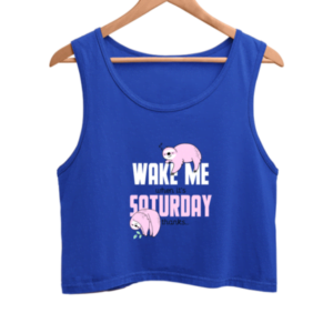 Wake up Weekend Women's Crop Tank Top