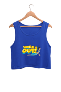 Yoga workout Women's Crop Tank Top its clover