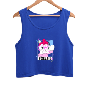 Cute Selfie Style Women's Crop Tank Top
