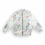 Cool White Style Men's Zipper Bomber Jacket With Pockets its clover
