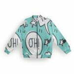 Chat Style Men's Zipper Bomber Jacket With Pockets its clover