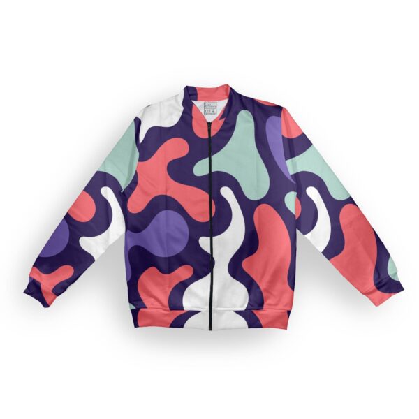 Wave Style Men's Zipper Bomber Jacket With Pockets its clover