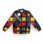 PacMan Style Men's Zipper Bomber Jacket With Pockets its clover