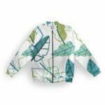 Leaf Style Men's Zipper Bomber Jacket With Pockets its clover