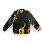 Dance Wild Style Men's Zipper Bomber Jacket With Pockets its clover