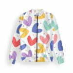Love Women's Zipper Bomber Jacket With Pockets its clover