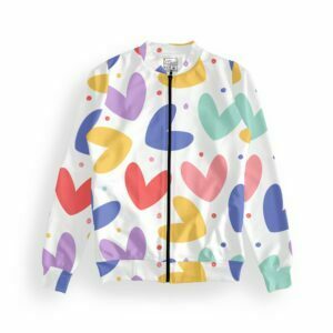Love Women's Zipper Bomber Jacket With Pockets its clover