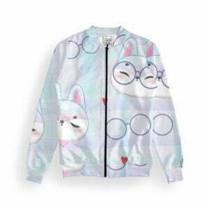 Cutest Cat Women's Zipper Bomber Jacket With Pockets its clover