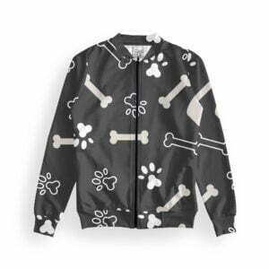 Black Dog Style Women's Zipper Bomber Jacket With Pockets its clover