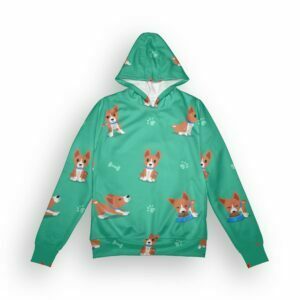 Doggie lover Style Women's All over print Hoodie with Pockets its clover