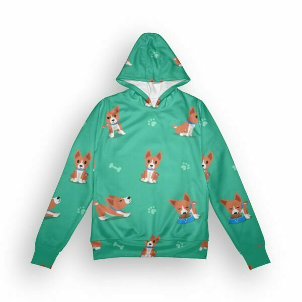 Doggie lover Style Women's All over print Hoodie with Pockets its clover
