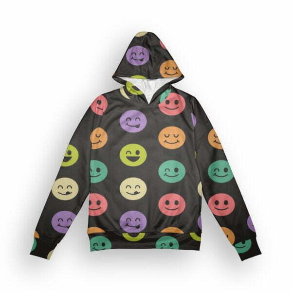 Smiley Style Women's All over print Hoodie with Pockets its clover
