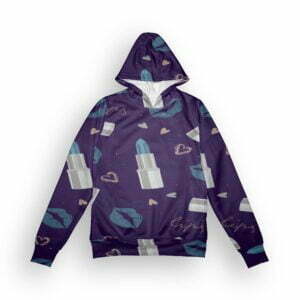 Makeup Lover Style Women's All over print Hoodie with Pockets its clover