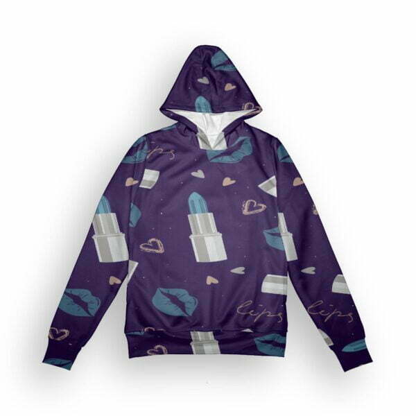 Makeup Lover Style Women's All over print Hoodie with Pockets its clover