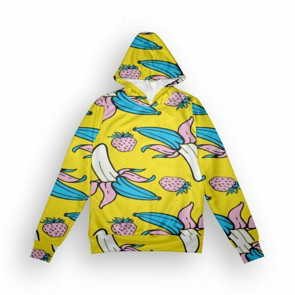 Banana Style Women's All over print Hoodie with Pockets its clover