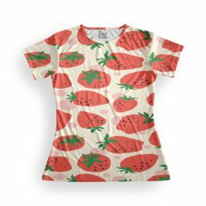 Cherry Women's Round Neck All over print T-shirt