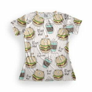 Eat Me Women's Round Neck All over print T-shirt its clover