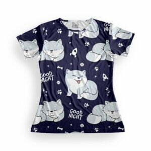 Cute Goodnight Women's Round Neck All over print T-shirt its clover