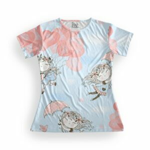 Beautiful Women's Round Neck All over print T-shirt its clover
