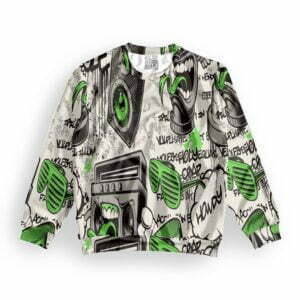 Crazy Music Style Men's All over print Sweatshirt its clover