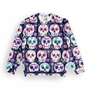 Skull Style Men's All over print Sweatshirt its clover