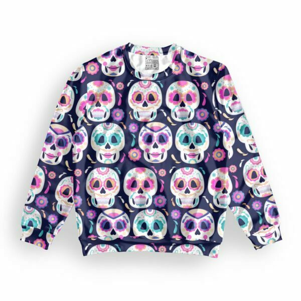 Skull Style Men's All over print Sweatshirt its clover