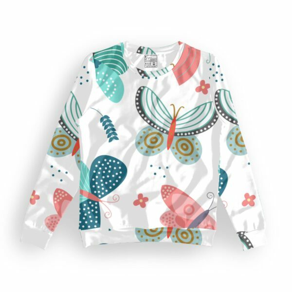 Butterfly Style Women's All over print Sweatshirt its clover