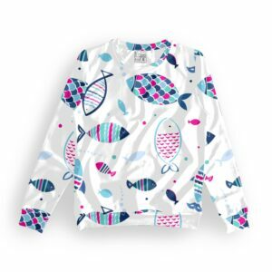 Fish Style Women's All over print Sweatshirt its clover