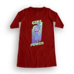 Girl Power Women's T-Shirt Dress its clover