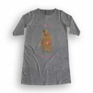 Bear Love Women's T-Shirt Dress its clover