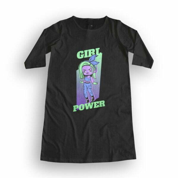 Girl Power Women's T-Shirt Dress its clover