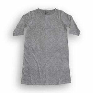 Plain Grey Melange Women's T-Shirt Dress its clover