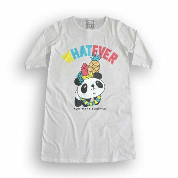 Panda Style Women's T-Shirt Dress its clover