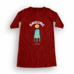Smiling Women's T-Shirt Dress its clover