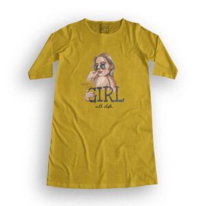 Hello Girl Women's T-Shirt Dress its clover