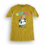 Panda Style Women's T-Shirt Dress its clover