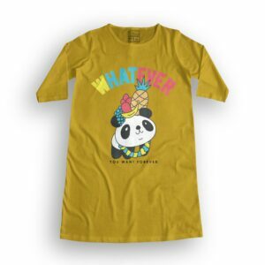Panda Style Women's T-Shirt Dress its clover