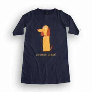 Dog Lovers Solid Women's T-Shirt Dress