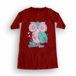 Owl Love Women's T-Shirt Dress its clover