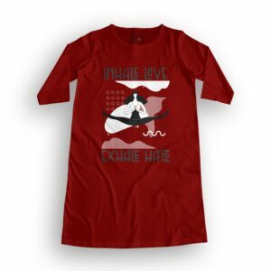 Inhale Love Women's T-Shirt Dress its clover